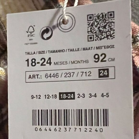 ZARA Kids | Ecru | PLAID DRESS - Picture 13 of 14